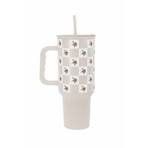 NEW Minnesota Vikings 40oz Tumbler Cup Handle Straw Insulated NFL Game Day Gift